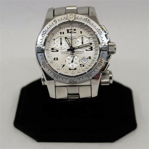 breitling a73322 emergency chronograph stainless